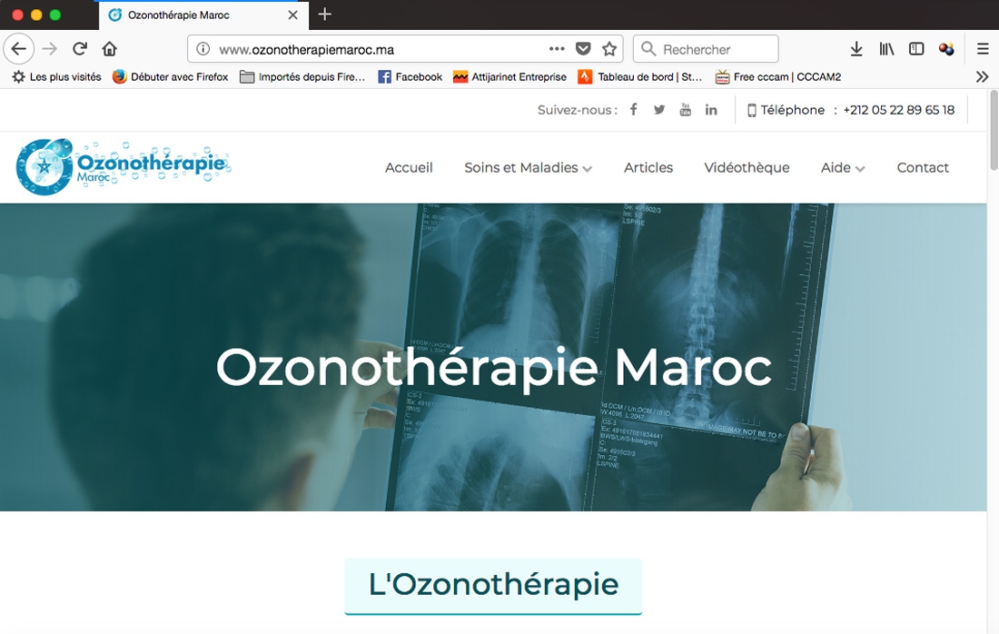 Sites Web Ozonothérapie Maroc